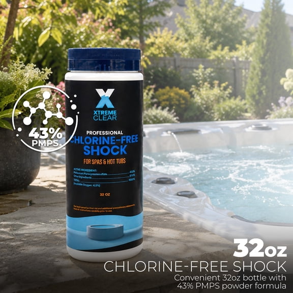 XtremepowerUS Non-Chlorine Hot Tub & Spa Shock, 32 oz Oxygen-Based Oxidizing Shock for Chlorine & Bromine Systems
