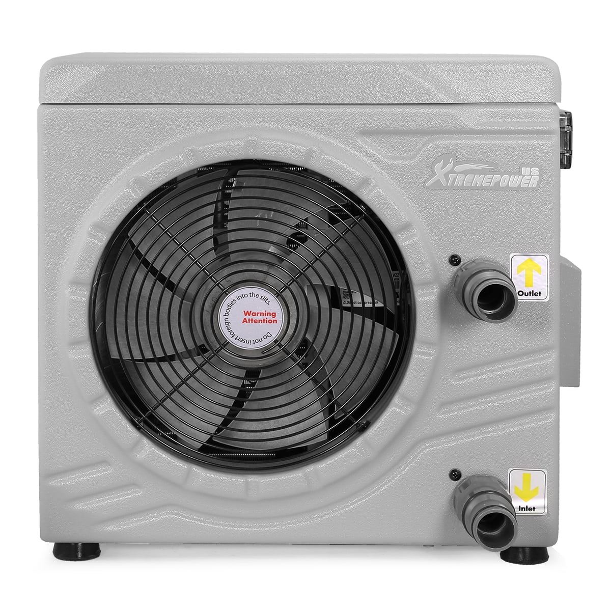 XtremepowerUS Electric Heat Pump for Outdoor Swimming Pools, Above
