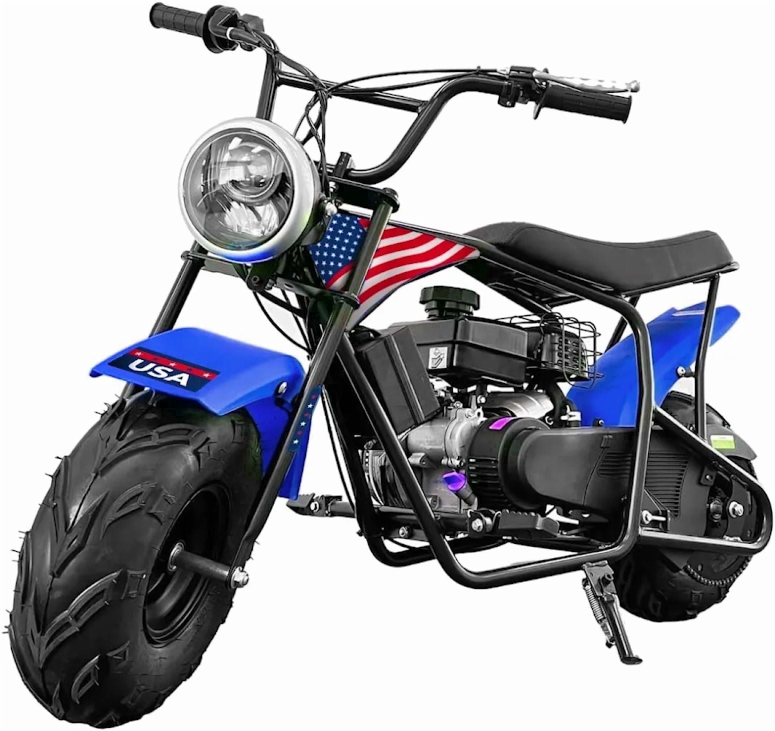 XtremepowerUS, Mini Dirt Bike, 99cc, Off-Road Trail, Blue