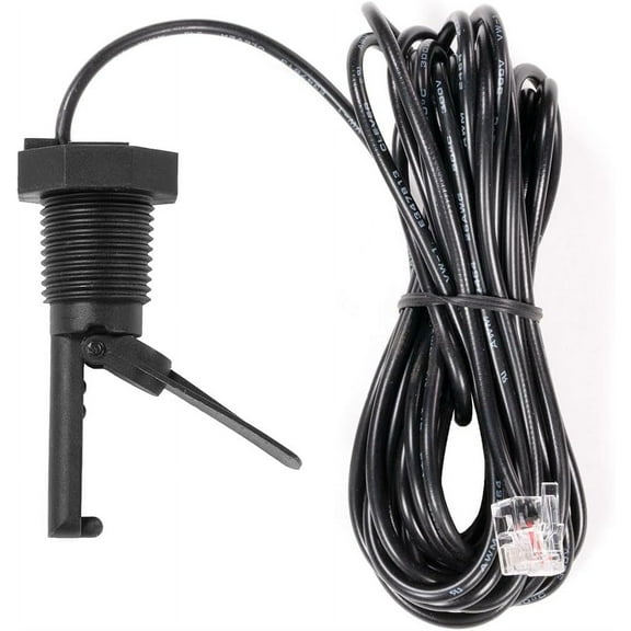 XtremepowerUS Flow Switch Assembly Replacement, GLX-FLO-RP, Goldline, Aquarite Pool Flow Sensor Suitable for Salt Cell & Chlorine Generator with 15' Cable Pool Flow Switch