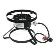Barton Cast Iron Single Burner Stove for Outdoor Propane High-Heat Cooking