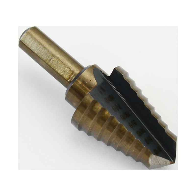 XtremepowerUS Titanium Step Drill Bit Sizes 9/16" to 1" (1/16