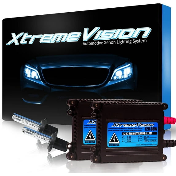 Xtremevision 35W DC Xenon Bundle with Slim Ballast 1 Pair and H7 4300K - 43K Bright Daylight Xenon Bulbs 1 Pair