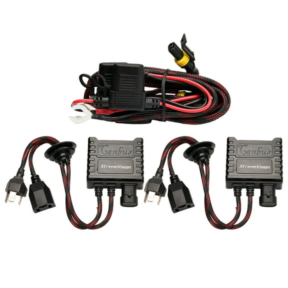Xtremevision G4 Canbus Decoder Relay Harness for H4 LED Headlight- Anti-Flicker