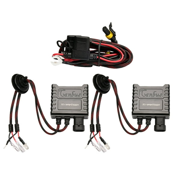 Xtremevision G4 Ultimate Decoder Canbus - LED Headlight Decoder Relay Harness for H1 - LED Resistor Kit Decoder Anti-Flicker CanBus
