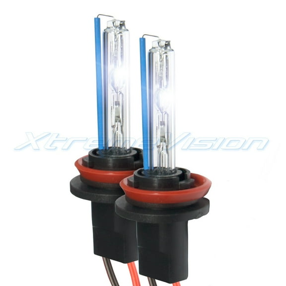 XtremeVision Xenon Replacement Bulbs - H11 6000K - Light Blue 1 Pair
