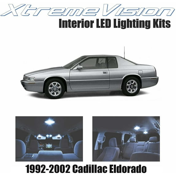 Xtremevision Interior LED for Cadillac Eldorado 1992-2002 8 Pieces Cool White Interior LED Kit + Installation Tool
