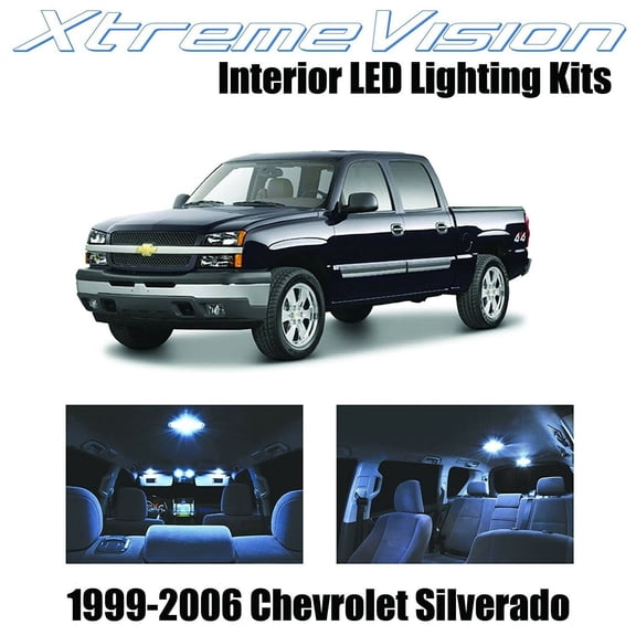 Xtremevision Interior LED for Chevy Silverado 1999-2006 13 Pieces Cool White Interior LED Kit + Installation Tool