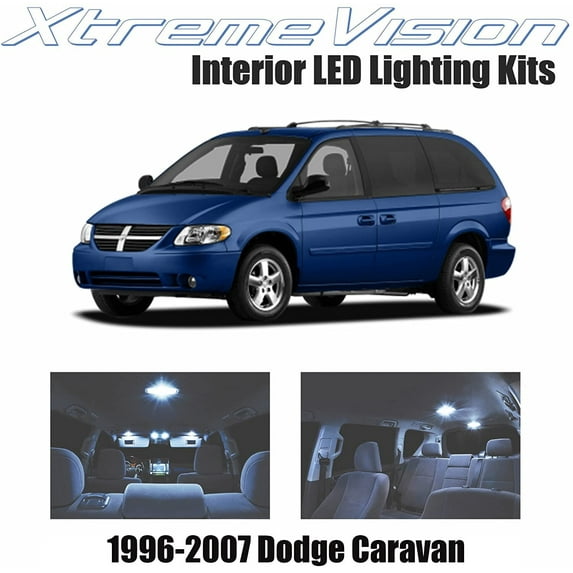Xtremevision Interior LED for Dodge Caravan 1996-2007 16 Pieces Cool White Interior LED Kit + Installation Tool
