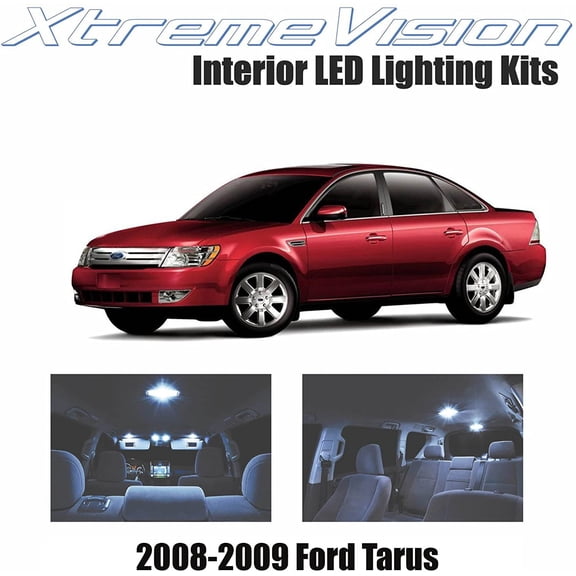 Xtremevision Interior LED for Ford Taurus 2008-2009 14 Pieces Cool White Interior LED Kit + Installation Tool