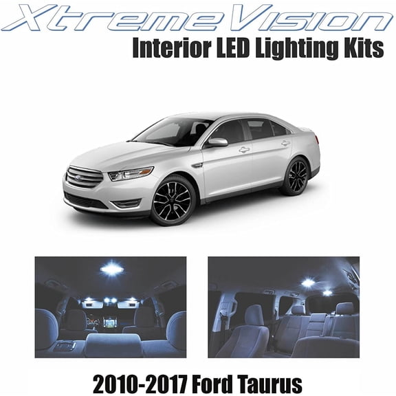 Xtremevision Interior LED for Ford Taurus 2010-2017 (5 Pieces) Cool White Interior LED Kit + Installation Tool