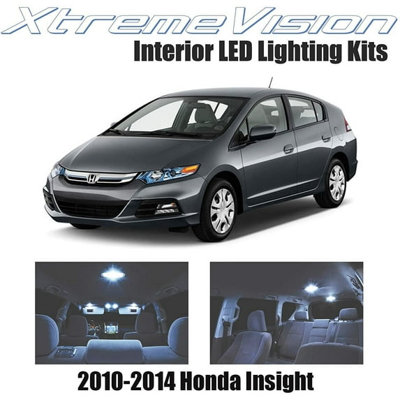 Xtremevision Interior LED for Honda Insight 2010-2014 4 Pieces Cool White Interior LED Kit + Installation Tool