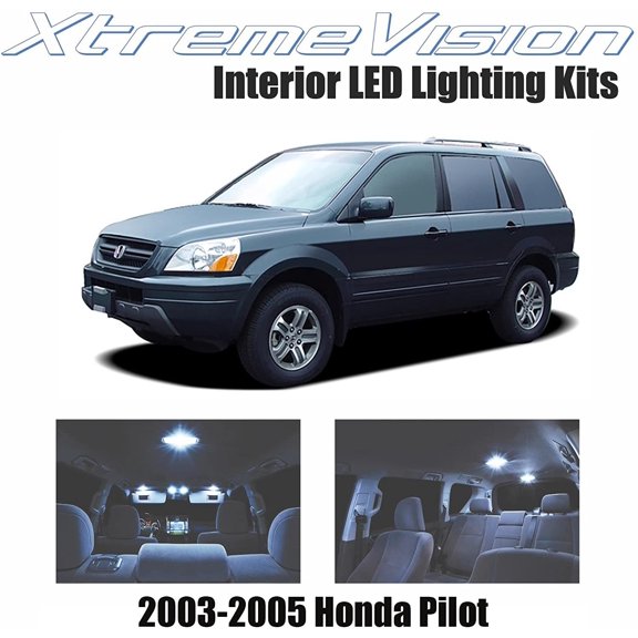 Xtremevision Interior LED for Honda Pilot 2003-2005 10 Pieces Cool White Interior LED Kit + Installation Tool