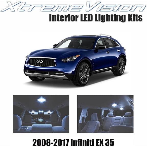 Xtremevision Interior LED for Infiniti EX 35 2008-2017 (6 Pieces) Cool White Interior LED Kit + Installation Tool