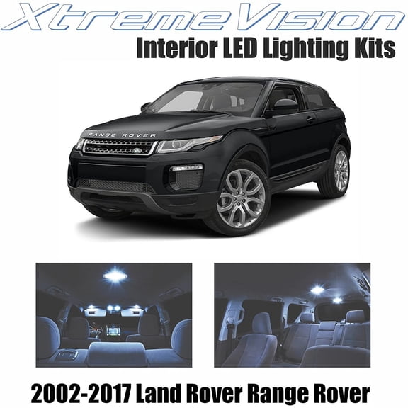 Xtremevision Interior LED for Land Rover Range Rover 2002-2017 15 Pieces Cool White Interior LED Kit + Installation Tool
