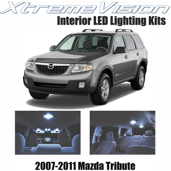 Xtremevision Interior LED for Mazda Tribute 2007-2011 8 Pieces Cool White Interior LED Kit + Installation Tool