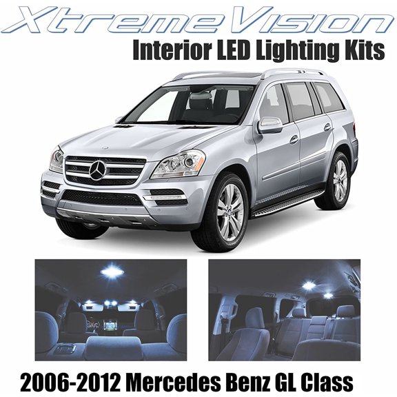 Xtremevision Interior LED for Mercedes-Benz GL-Class 2006-2012 11 Pieces Cool White Interior LED Kit + Installation Tool