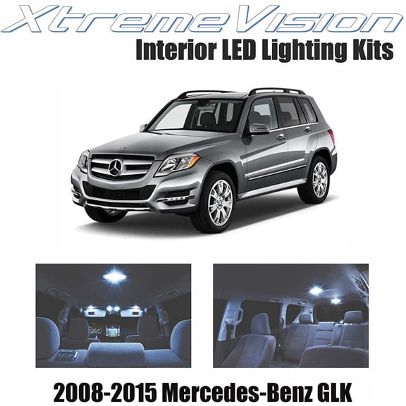 Xtremevision Interior LED for Mercedes-Benz GLK 2008-2015 (17 Pieces) Cool White Interior LED Kit + Installation Tool