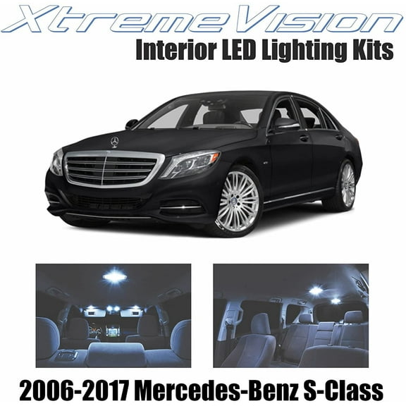 Xtremevision Interior LED for Mercedes-Benz S-Class 2006-2017 12 Pieces Cool White Interior LED Kit + Installation Tool