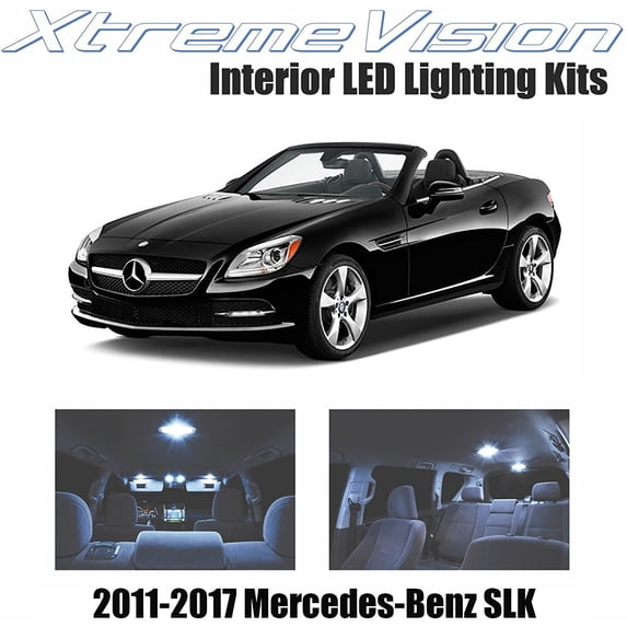 Xtremevision Interior LED for Mercedes-Benz SLK 2011-2017 6 Pieces Cool White Interior LED Kit + Installation Tool