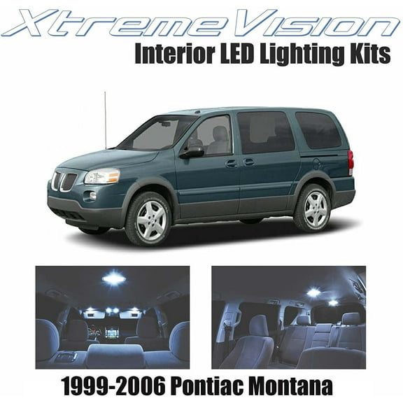 Xtremevision Interior LED for Pontiac Montana 1999-2006 10 Pieces Cool White Interior LED Kit + Installation Tool