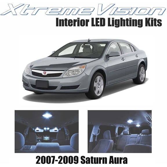 Xtremevision Interior LED for Saturn Aura 2007-2009 6 Pieces Cool White Interior LED Kit + Installation Tool