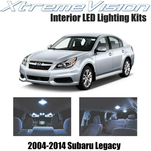 Xtremevision Interior LED for Subaru Legacy 2004-2014 8 Pieces Cool White Interior LED Kit + Installation Tool