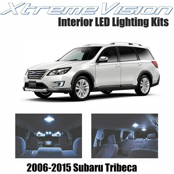 Xtremevision Interior LED for Subaru Tribeca 2006-2015 6 Pieces Cool White Interior LED Kit + Installation Tool
