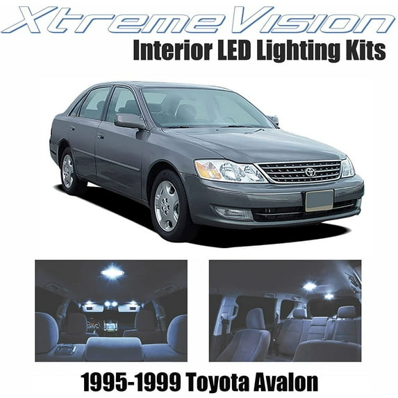 Xtremevision Interior LED for Toyota Avalon 1995-1999 8 Pieces Cool White Interior LED Kit + Installation Tool