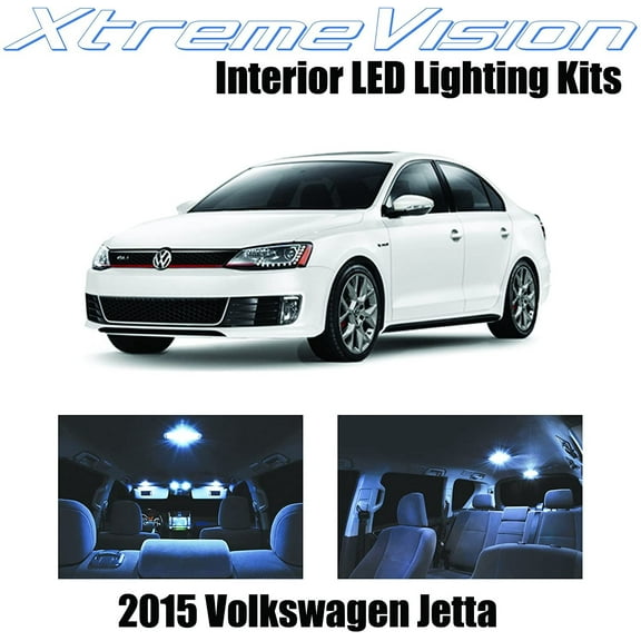 Xtremevision Interior LED for Volkswagen Jetta 2015+ 9 Pieces Cool White Interior LED Kit + Installation Tool