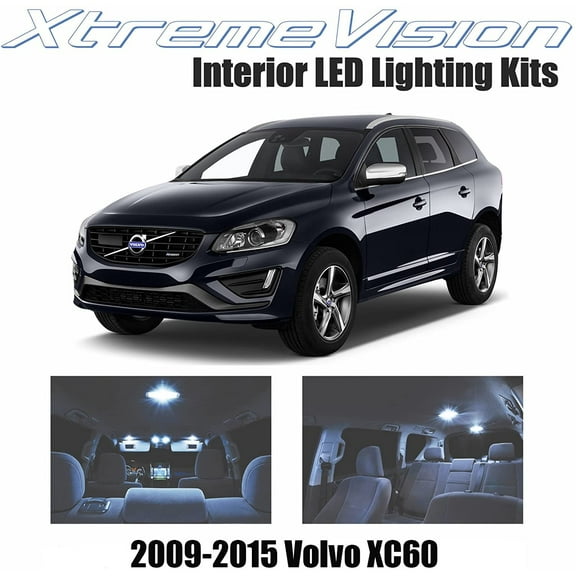 Xtremevision Interior LED for Volvo XC60 2009-2015 9 Pieces Cool White Interior LED Kit + Installation Tool