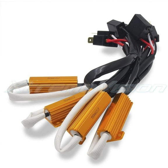 Xtremevision LED Anti Flicker Resistor Decoder Plug and Play Error Free 1 Pair - H4 / 9003