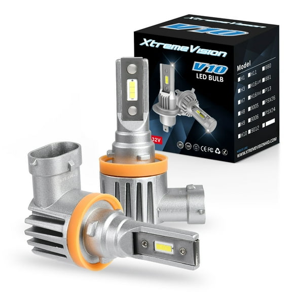 Xtremevision V10 30W 8,000LM - H11 LED Headlight Conversion Kit - 6500K CSP LED