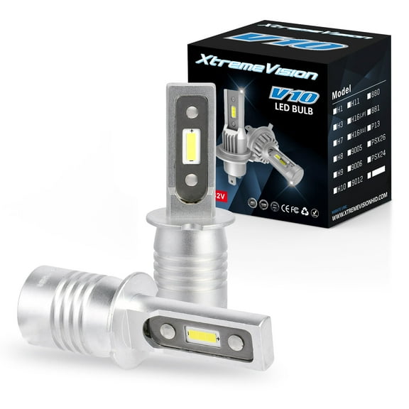 Xtremevision V10 30W 8,000LM - H3 LED Headlight Conversion Kit - 6500K CSP LED
