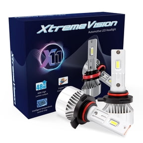 Xtremevision X11 9012 LED Headlight Bulbs 6000K Xenon White, 9000 LM Output, 48W LED Kit