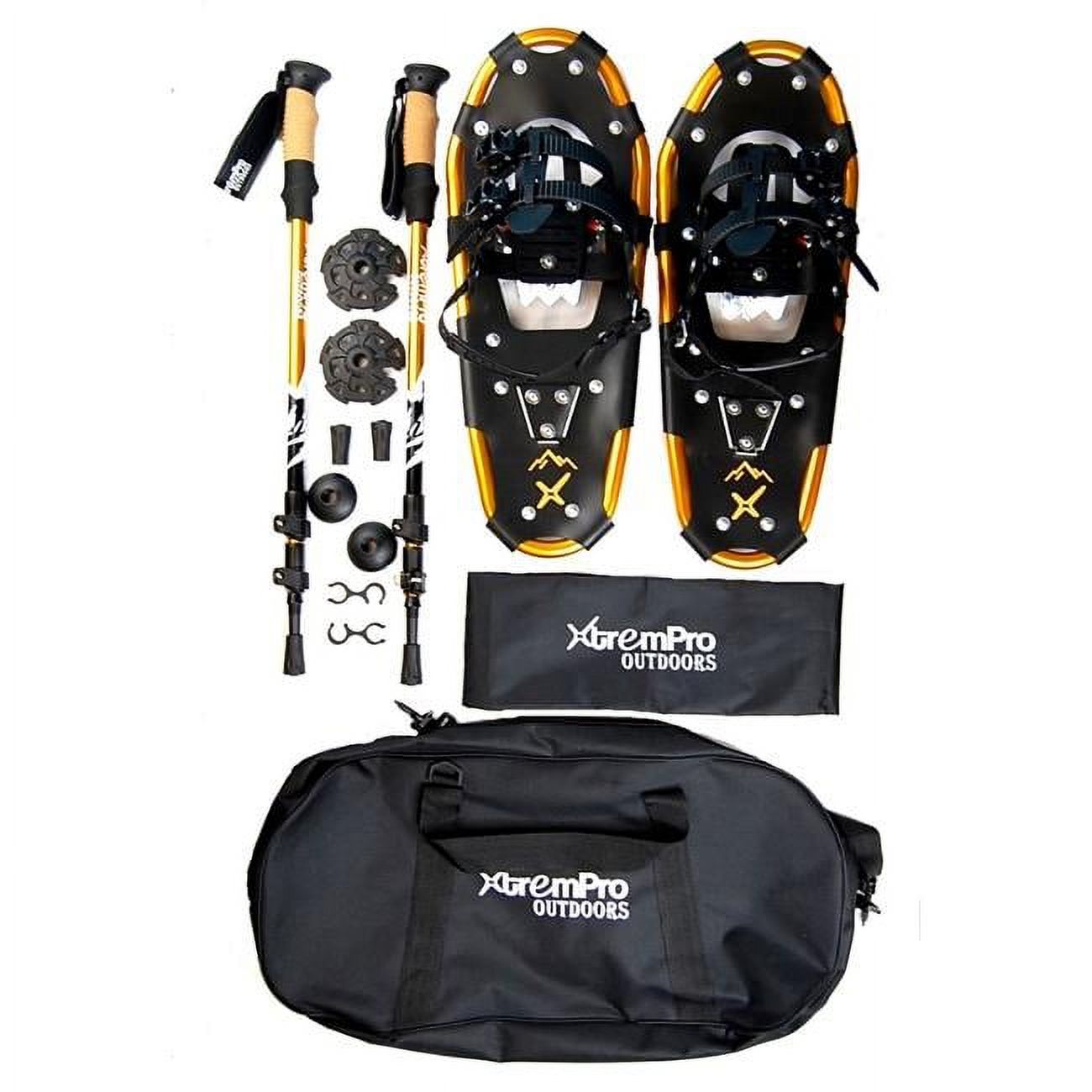 Xtrempro 25 in. Snowshoes Backpacking Trail Lightweight Aluminum 7075 & Hiking Trekking Pole