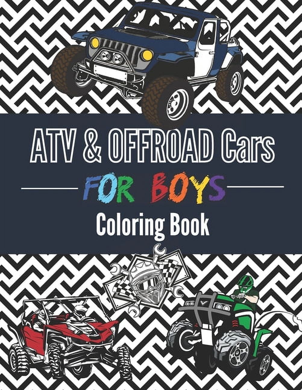 Xtremsports Coloring Coloring Book For Boys ATV & Offroad Cars - Over ...