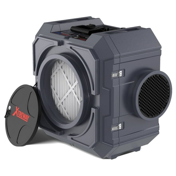 Xtreway Hepa Air Scrubber for Mold with 3-Stage Filtration 550CFM Negative Air Machine or Water/Fire Damage Restoration