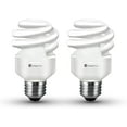thumbnail image 1 of Xtricity Compact Fluorescent Light Bulb T2 Spiral CFL, E26 Base, 5000k Daylight, 9W,  2 Pack, 1 of 6