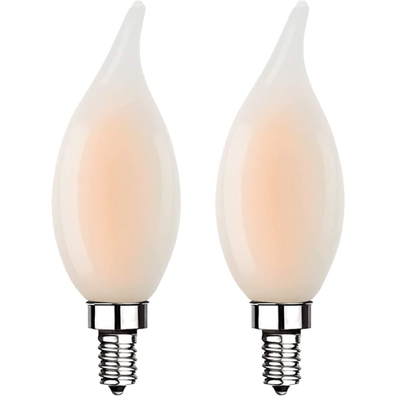 Xtricity LED Flame Tip Filament Chandelier Light Bulb, 5.5W, E12, 3000K Soft White