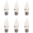 thumbnail image 1 of Xtricity LED Frosted Filament Chandelier Light Bulb, 6W(60W Eqv), 3000K Soft White, 1 of 5