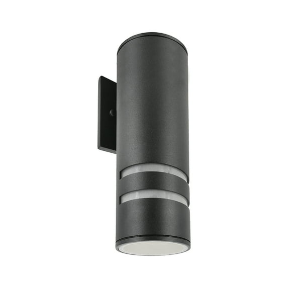 Xtricity - Outdoor Wall Light, 9'' Height, From the Central Park Collection, Black