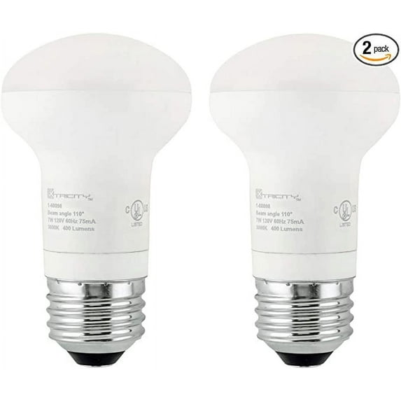 Xtricity R16 LED Light Bulb, Floodlight Lamp, 7W (50W Eqv), Dimmable, E26, 3000K Soft white
