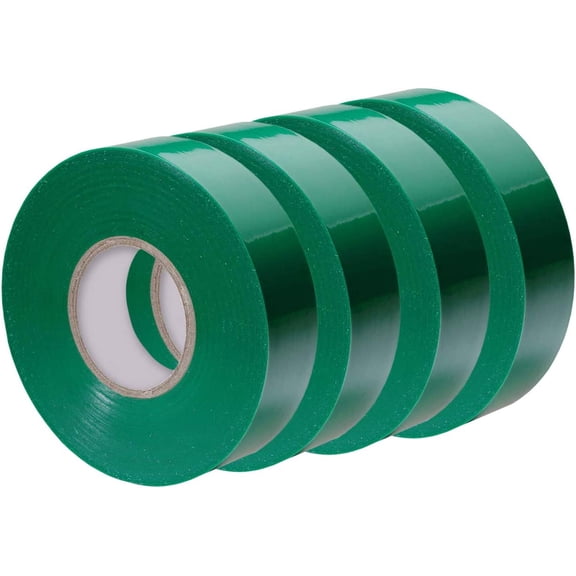 Xtricity Vinyl Electrical Tape, 3/4-Inch x 66 Ft Roll, UL Listed, Green (4 Pack)
