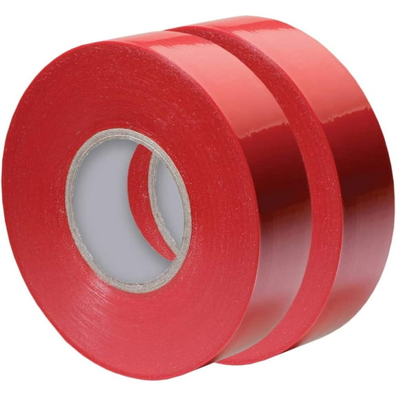 Xtricity Vinyl Electrical Tape, 3/4-Inch x 66 Ft Roll, UL Listed, Red (2 Pack)