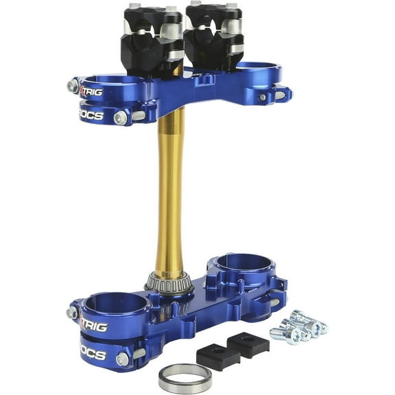 Xtrig 501330801301 Rocs Tech Triple Clamps - Blue