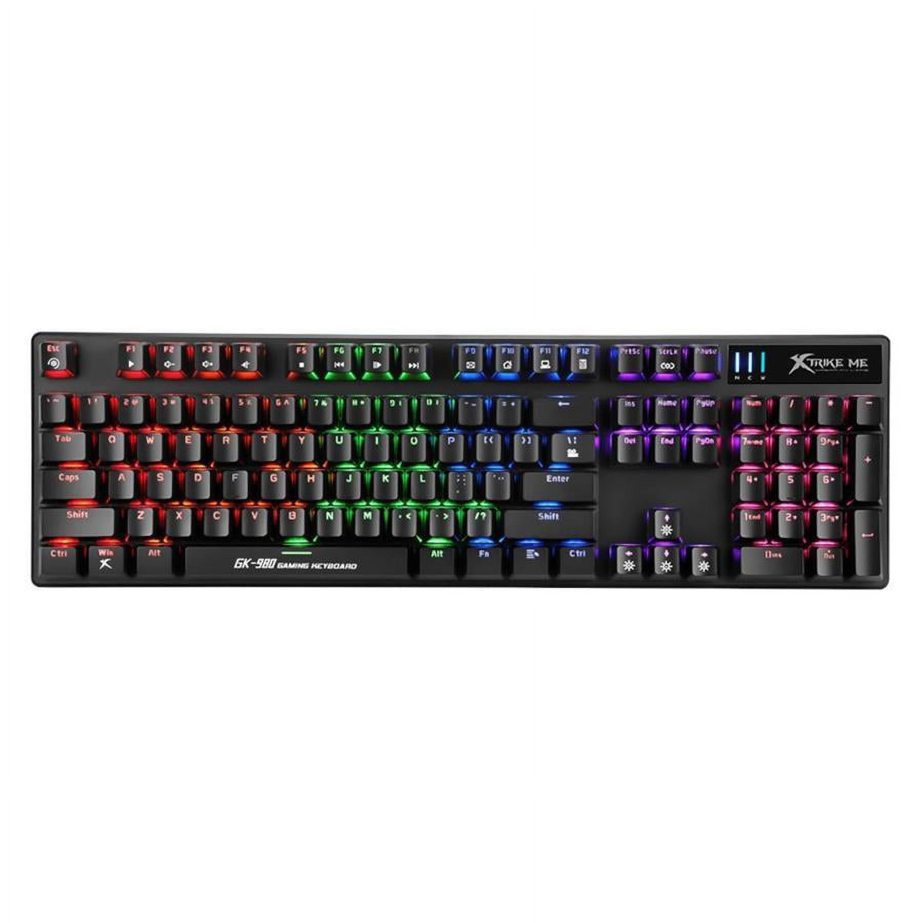 Xtrike Me GK-980 Illuminated Mechanical Computer Gaming Keyboard