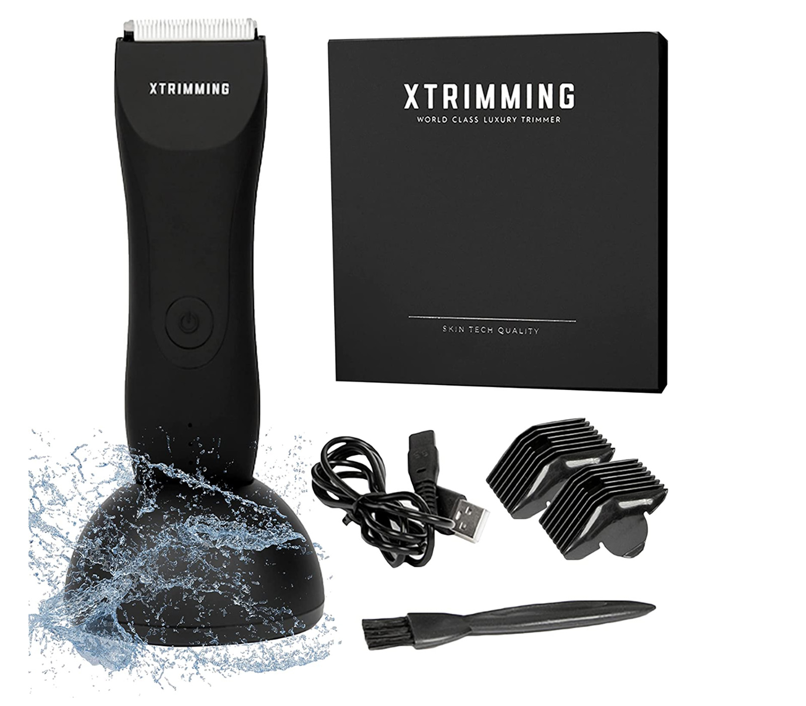 Xtrimming Pubic Hair Trimmer for Men Waterproof Electric Body Trimmer