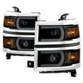 thumbnail image 1 of Xtune Chevy Silverado 1500 14-15 Projector Headlights Light Bar Drl Smoked PRO-JH-CS14-LBDRL-BSM, 1 of 2