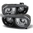 thumbnail image 1 of Xtune Dodge Challenger 08-13 Halogen Only (Does Not Fit Hid Model) Headlights Black HD-JH-DCHAL08-BK, 1 of 3